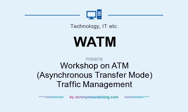 What does WATM mean? It stands for Workshop on ATM (Asynchronous Transfer Mode) Traffic Management