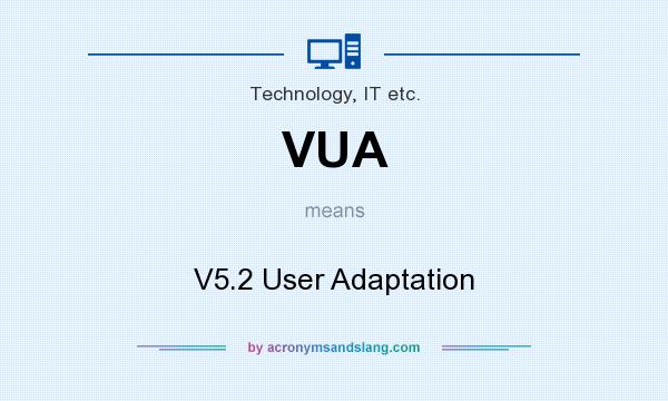 What does VUA mean? It stands for V5.2 User Adaptation
