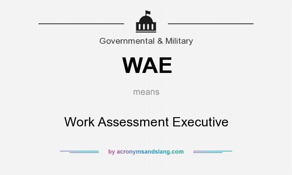 What does WAE mean? It stands for Work Assessment Executive