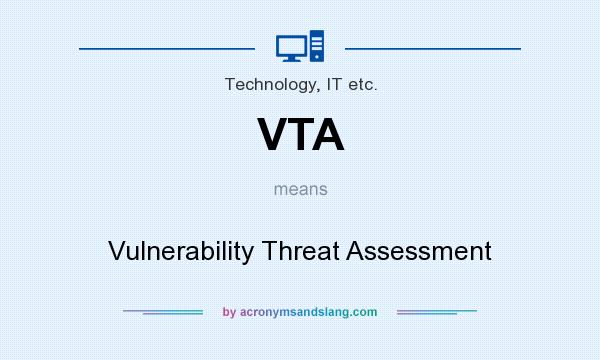 What does VTA mean? It stands for Vulnerability Threat Assessment