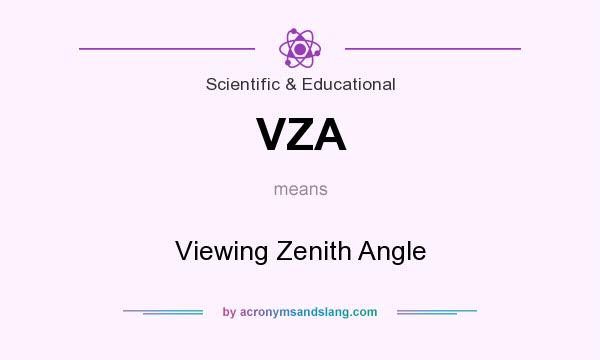 What does VZA mean? It stands for Viewing Zenith Angle