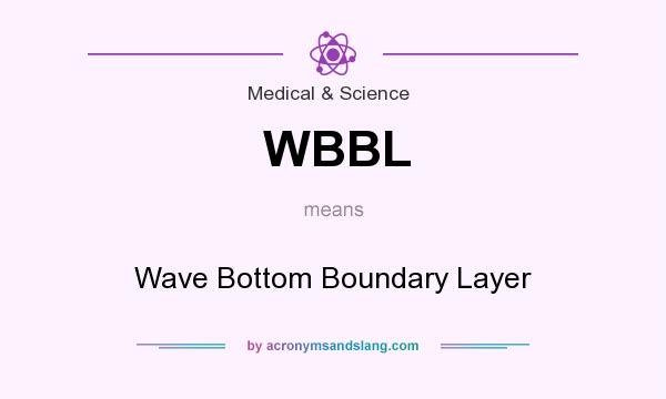 What does WBBL mean? It stands for Wave Bottom Boundary Layer