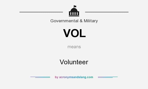 What does VOL mean? It stands for Volunteer