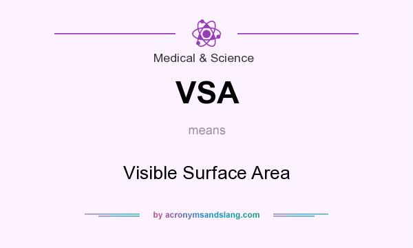 What does VSA mean? It stands for Visible Surface Area