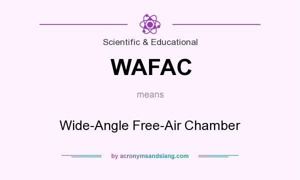 What does WAFAC mean? It stands for Wide-Angle Free-Air Chamber