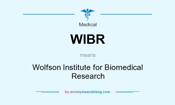 What does WIBR mean? It stands for Wolfson Institute for Biomedical Research