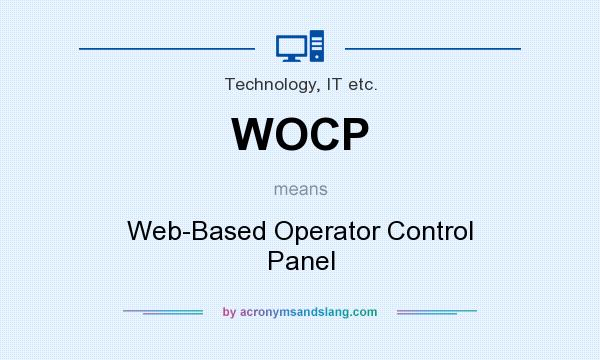 What does WOCP mean? It stands for Web-Based Operator Control Panel