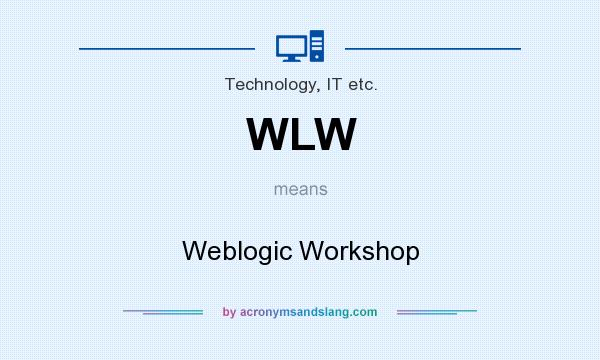 What does WLW mean? It stands for Weblogic Workshop
