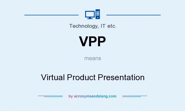 What does VPP mean? It stands for Virtual Product Presentation