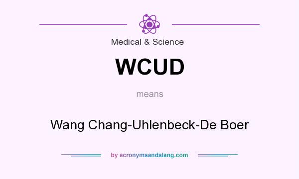 What does WCUD mean? It stands for Wang Chang-Uhlenbeck-De Boer