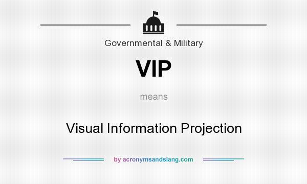 What does VIP mean? It stands for Visual Information Projection