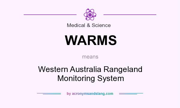 What does WARMS mean? It stands for Western Australia Rangeland Monitoring System