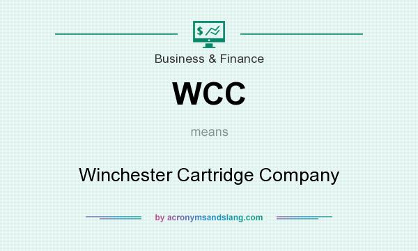 What does WCC mean? It stands for Winchester Cartridge Company