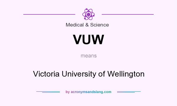 What does VUW mean? It stands for Victoria University of Wellington
