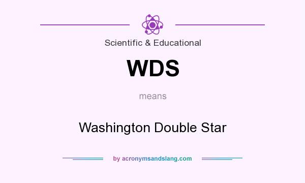 What does WDS mean? It stands for Washington Double Star