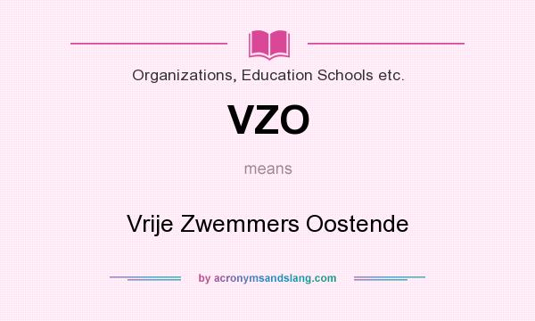 What does VZO mean? It stands for Vrije Zwemmers Oostende