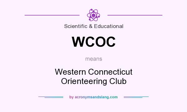 What does WCOC mean? It stands for Western Connecticut Orienteering Club