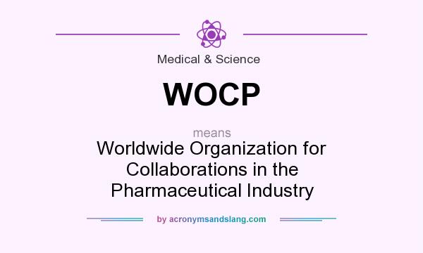 What does WOCP mean? It stands for Worldwide Organization for Collaborations in the Pharmaceutical Industry