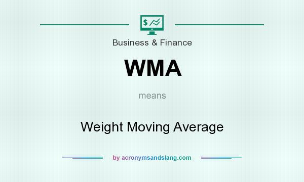 What does WMA mean? It stands for Weight Moving Average