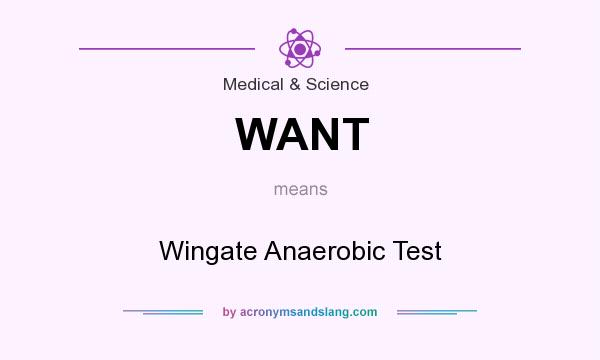What does WANT mean? It stands for Wingate Anaerobic Test