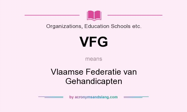What does VFG mean? It stands for Vlaamse Federatie van Gehandicapten