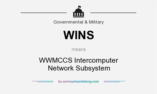 What does WINS mean? It stands for WWMCCS Intercomputer Network Subsystem