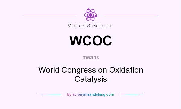 What does WCOC mean? It stands for World Congress on Oxidation Catalysis