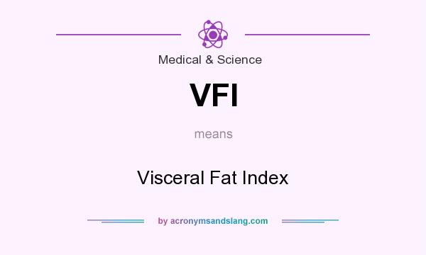 What does VFI mean? It stands for Visceral Fat Index