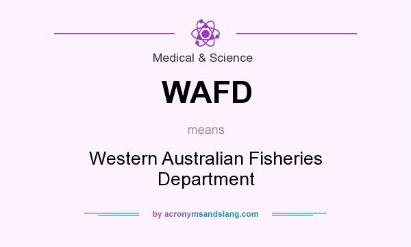 What does WAFD mean? It stands for Western Australian Fisheries Department