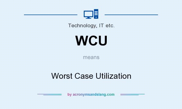 What does WCU mean? It stands for Worst Case Utilization