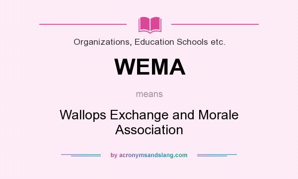What does WEMA mean? It stands for Wallops Exchange and Morale Association