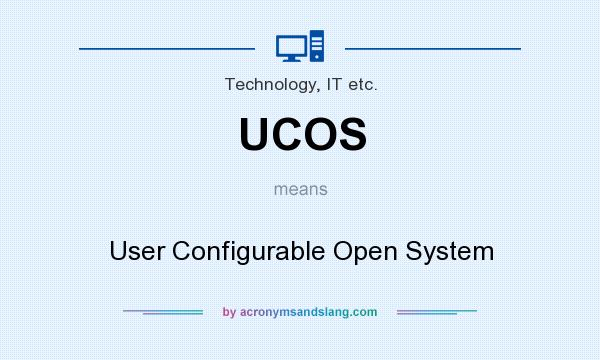 What does UCOS mean? It stands for User Configurable Open System