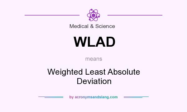 What does WLAD mean? It stands for Weighted Least Absolute Deviation