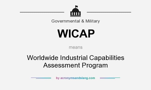 What does WICAP mean? It stands for Worldwide Industrial Capabilities Assessment Program