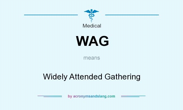 What does WAG mean? It stands for Widely Attended Gathering