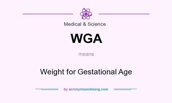 What does WGA mean? It stands for Weight for Gestational Age