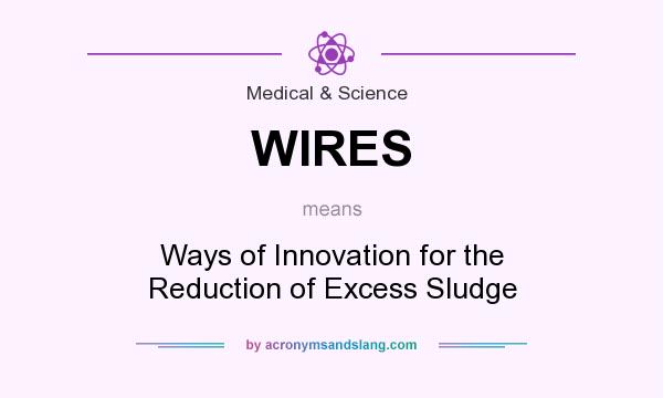 What does WIRES mean? It stands for Ways of Innovation for the Reduction of Excess Sludge