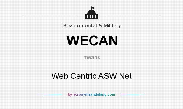 What does WECAN mean? It stands for Web Centric ASW Net