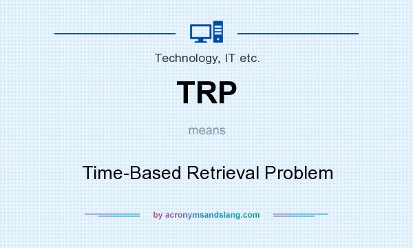 What does TRP mean? It stands for Time-Based Retrieval Problem