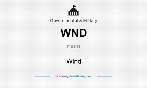 What does WND mean? It stands for Wind
