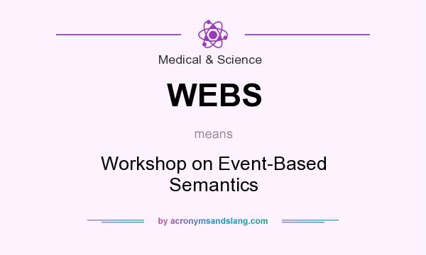 What does WEBS mean? It stands for Workshop on Event-Based Semantics