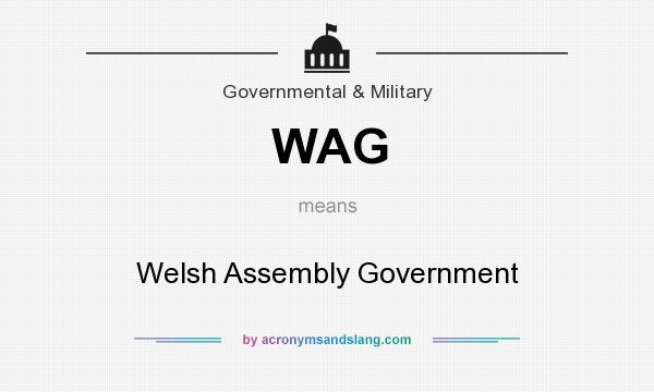 What does WAG mean? It stands for Welsh Assembly Government