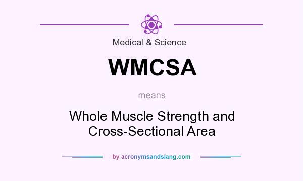 What does WMCSA mean? It stands for Whole Muscle Strength and Cross-Sectional Area