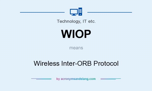 What does WIOP mean? It stands for Wireless Inter-ORB Protocol