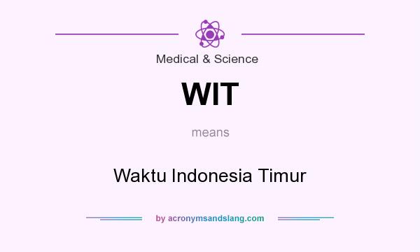 What does WIT mean? It stands for Waktu Indonesia Timur