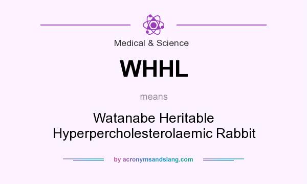 What does WHHL mean? It stands for Watanabe Heritable Hyperpercholesterolaemic Rabbit