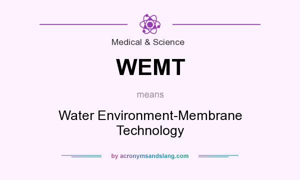 What does WEMT mean? It stands for Water Environment-Membrane Technology