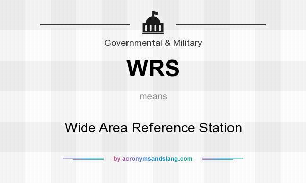 What does WRS mean? It stands for Wide Area Reference Station