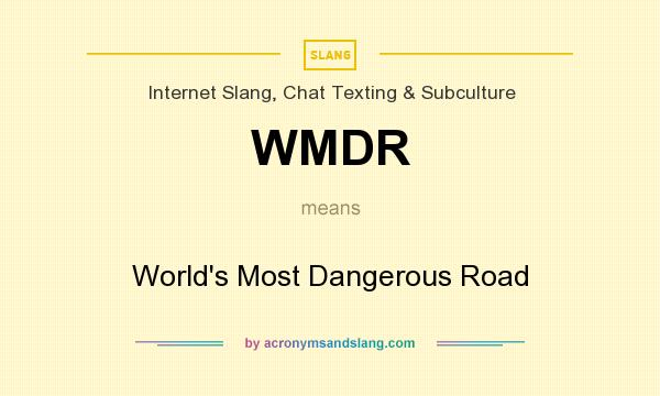 What does WMDR mean? It stands for World`s Most Dangerous Road
