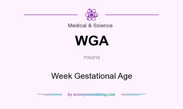 What does WGA mean? It stands for Week Gestational Age